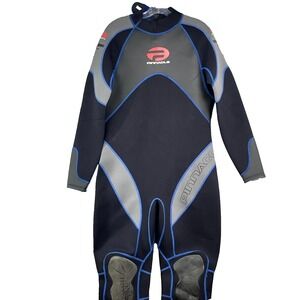 Pinnacle Venture 3mm One Piece Wetsuit Mens XL Black Full Scuba Diving Surfing
